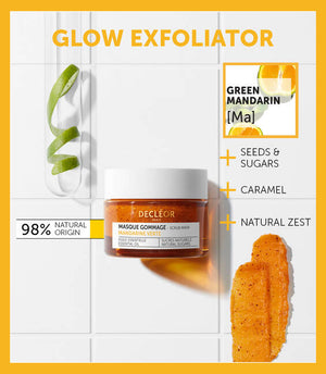 Decléor Green Mandarin Glow Exfoliating 2 in 1 Scrub Mask